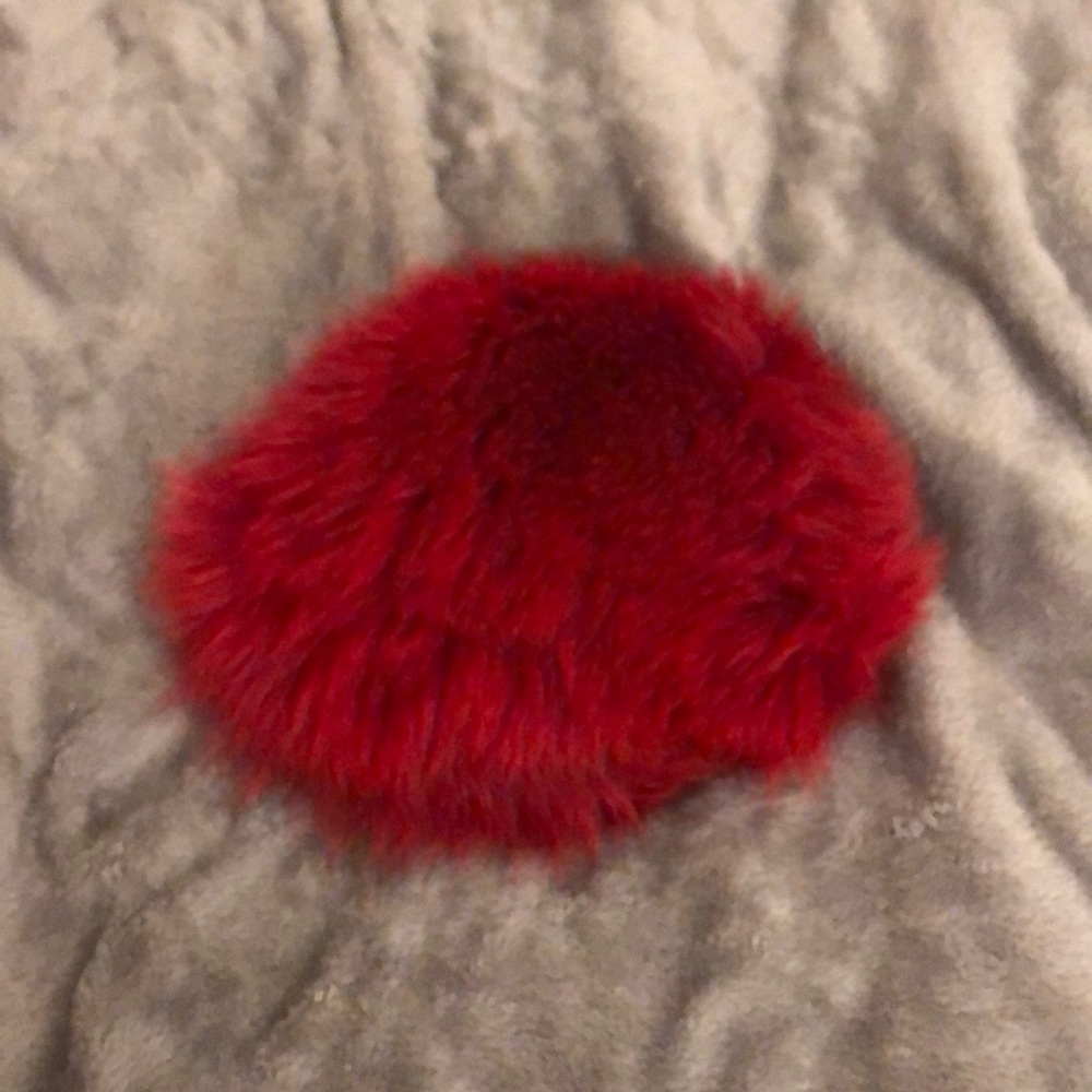 DVF love power red fox fur bag